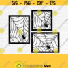 Spider Frame Template Svg Spider Frame Halloween Decoration Halloween 2020 Cut File Vector Cricut Silhouette PNGDesign 788