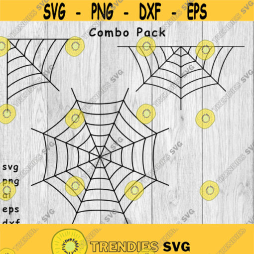 Spider Web Spiderweb Combo Pack svg png ai eps dxf DIGITAL FILES for Cricut CNC and other cut or print projects Design 418