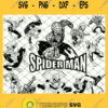 Spiderman Outline SVG PNG DXF EPS 1