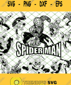 Spiderman Outline Svg Png Dxf Eps 1 Svg Cut Files Svg Clipart Silhouette Svg Cricut Svg Files De