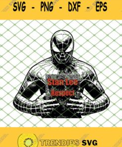 Spiderman Stan Lee Respect Svg Png Dxf Eps 1 Svg Cut Files Svg Clipart Silhouette Svg Cricut Svg