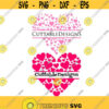 Split Frame Heart Love Valentines day Cuttable Design SVG PNG DXF eps Designs Cameo File Silhouette Design 1864