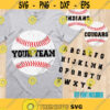 Split baseball SVG Baseball monogram SVG Baseball team cut files Grunge Distressed