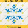 Split snowflake SVG Snowflake name svg christmas svg Snowflake Clipart Christmas Monogram svg Design 242