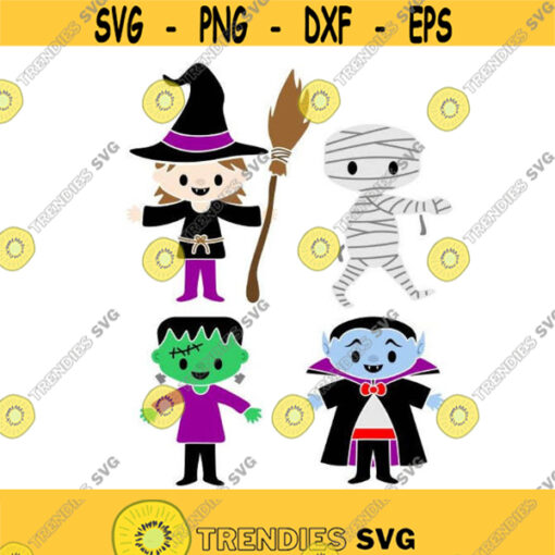 Spooky Monster Halloween Cuttable SVG PNG DXF eps Designs Cameo File Silhouette Design 1218