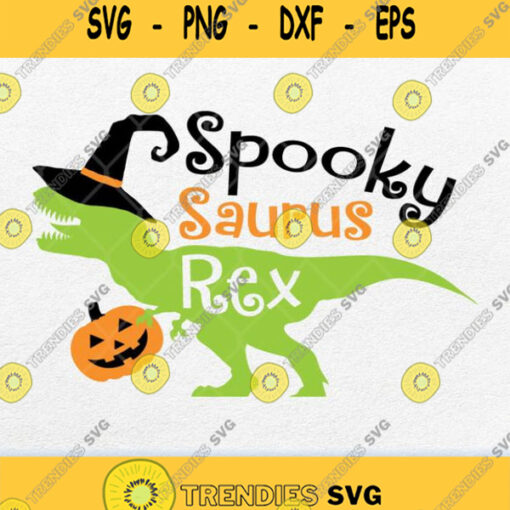 Spooky Saurus Rex Halloween Svg Png
