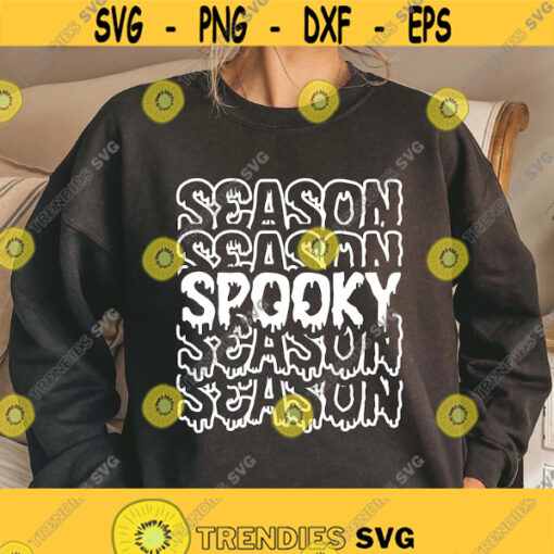 Spooky Season SVG Halloween shirt svg Spooky shirt svg Spooky Vibes svg Halloween svg trick or treat svg Png Dxf Cut files for cricut Design 271