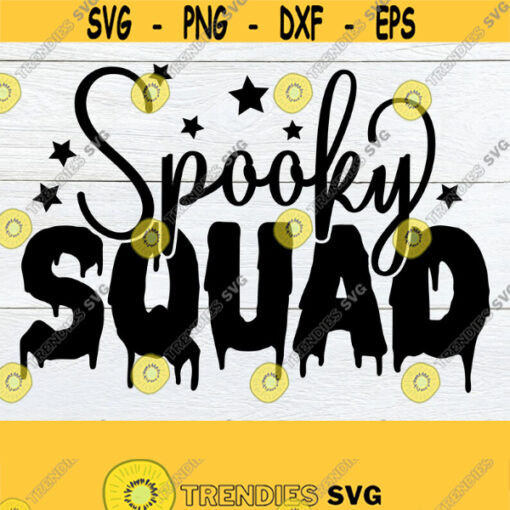 Spooky Squad Kids Halloween Matching Halloween Cute Halloween Halloween svg Family Halloween Trick Or Treat Cut FIle SVG Cricut Design 1658