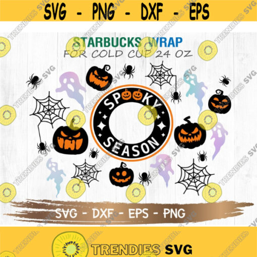 Spooy Season Starbucks Cup SVG Spooy Season svg Halloween Starbuck Cup SVG DIY Venti for Cricut 24oz venti cold cup Digital Download Design 241