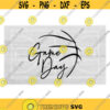 Sports Clipart Black Basketball Floating Lines or Skeleton Outline with Script Words Game Day for MomsDads Digital Download SVG PNG Design 1222