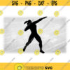 Sports Clipart Black Silhouette for Female Girl Shot Put Thrower for Track and Field Change Color Yourself Digital Download SVG PNG Design 575