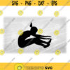 Sports Clipart Black Track and Field Long Jump Event Silhouette w Female Jumper Jumping as If above Landing Pit Digital Download SVGPNG Design 1396
