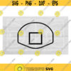 Sports Clipart Large Black Bold Basketball Back Board without Hoop or Net Change Color with Your Software Digital Download SVG PNG Design 1224