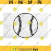 Sports Clipart Large Round Black Easy Softball or Baseball Silhouette Outline for Players Coaches Parents Digital Download SVG PNG Design 594