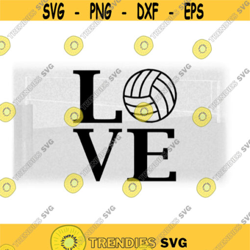 Sports Clipart New York NY Style Word LOVE with Volleyball Instead of O Change Color with Your Software Digital Download svg png Design 1026