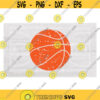 Sports Clipart Round Orange Distressed or Grunge Basketball Ballers Hoops Players Teams Coaches Parents Digital Download SVG PNG Design 1100
