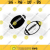 Sports Clipart Simple Easy Football Silhouette in Black Solid and Outline for Players Teams Coaches Parents Digital Download SVG PNG Design 399