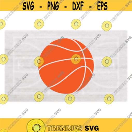 Sports Clipart Simple Easy Orange Basketball for Players Teams Moms Dads Parents Coaches Any Fans Digital Download SVG PNG Design 1103