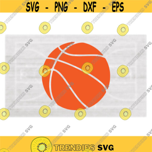 Sports Clipart Simple Easy Orange Basketball for Players Teams Moms Dads Parents Coaches Any Fans Digital Download SVG PNG Design 1104