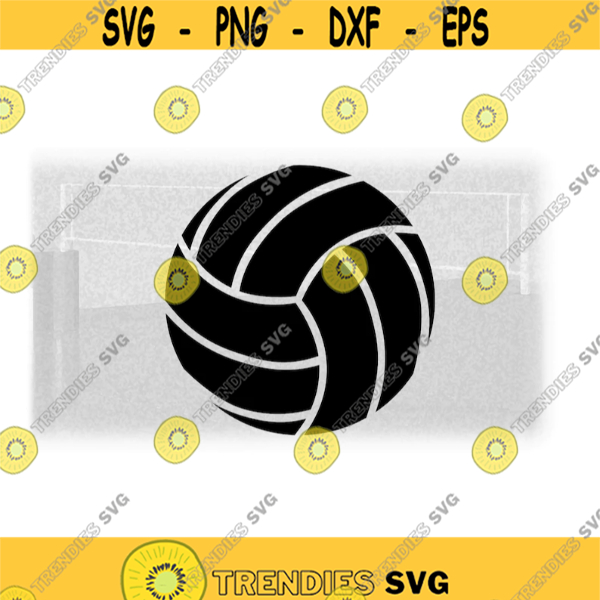 Setters Hitters Digital Download SVG & PNG Sports Clipart: Black Volleyball Outline Design for Players Teams Liberos Coaches Parents