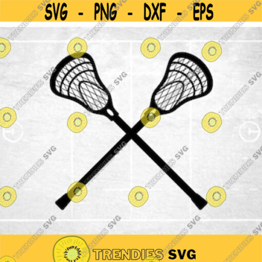 Sports Clipart Two Double Crossed Realistic Lacrosse Sticks for Players. Teams Coaches Parents Moms Dads Digital Download SVG PNG Design 361