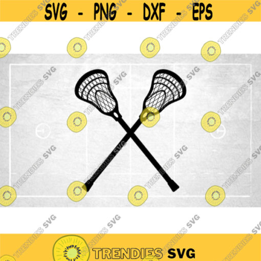 Sports Clipart Two Double Crossed Realistic Lacrosse Sticks for Players. Teams Coaches Parents Moms Dads Digital Download SVG PNG Design 617