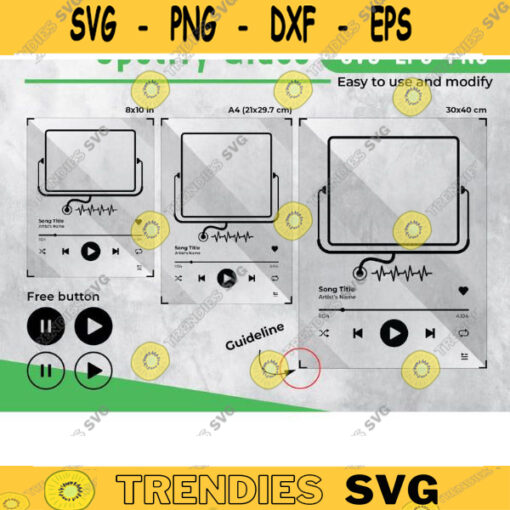 Spotify Glass Nurse and doctor SVG Music Player SVGSpotify Glass svg Spotify Template Song Music Player svg3 size Design 390 copy