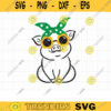 Spring Summer Pig SVG Cute Baby Pig with Sunflower Sunglasses and Bandana Bow Svg Dxf Cut Files for Cricut PNG Clipart copy