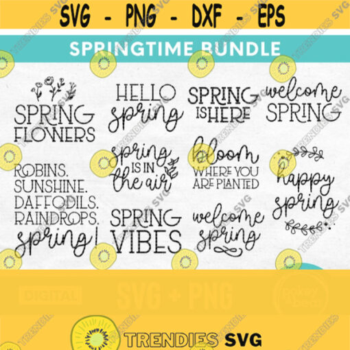 Spring Svg Bundle Spring Sign Svg Farmhouse Sign Svg Farmhouse Svg Hello Spring Svg Welcome Spring Svg Spring Sayings Svg Png Design 15