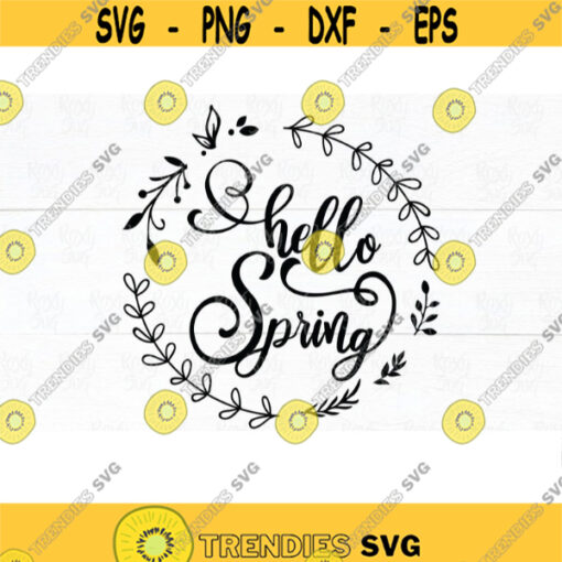 Spring svg Hello spring svg spring for cricut spring clipart spring svg files svg files for cricut