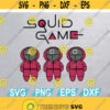 Squid Game Squad Logo SVG Squid Game K Drama Series svg Squid Game Korean Drama Series svg Squid Game SVG PNG eps dxf Design 396