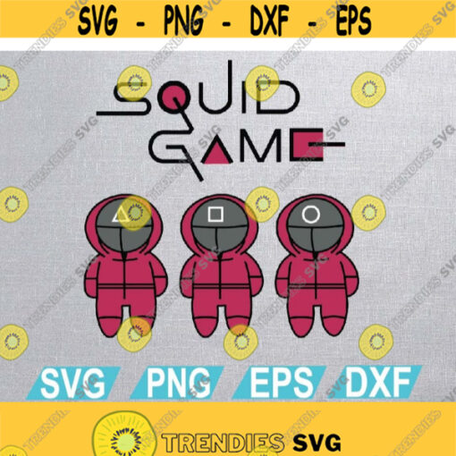 Squid Game Squad Logo SVG Squid Game K Drama Series svg Squid Game Korean Drama Series svg Squid Game SVG PNG eps dxf Design 396