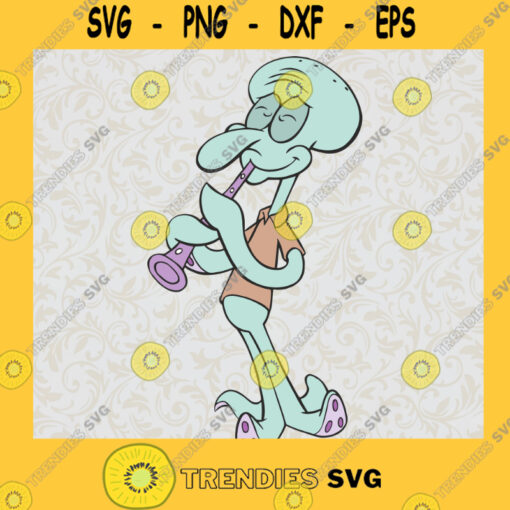 Squidward Tentacles Spongebob SVG Disney Cartoon Characters Digital Files Cut Files For Cricut Instant Download Vector Download Print Files