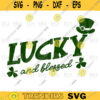 St Patricks Day SVGlucky and blessed svg png digital file 446