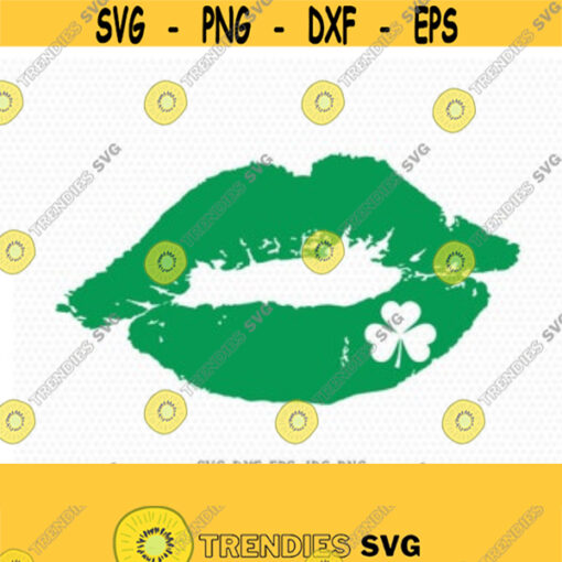 St Patricks Day kiss Svg St Patricks Day Svg Shamrock SVG Clover SVG CriCut Files svg jpg png dxf Silhouette cameo Design 366