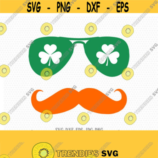 St Patricks Mustache svg pinch patrol svg St Patricks Day Svg Shamrock SVG CriCut Files svg jpg png dxf Silhouette Design 605