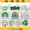 St Patricks SVG Bundle Shamrock SVG Bundle Lucky SVG Rainbow Svg Lucky Me Svg Irish Svg Leopard Print Svg St Patricks Svg .jpg