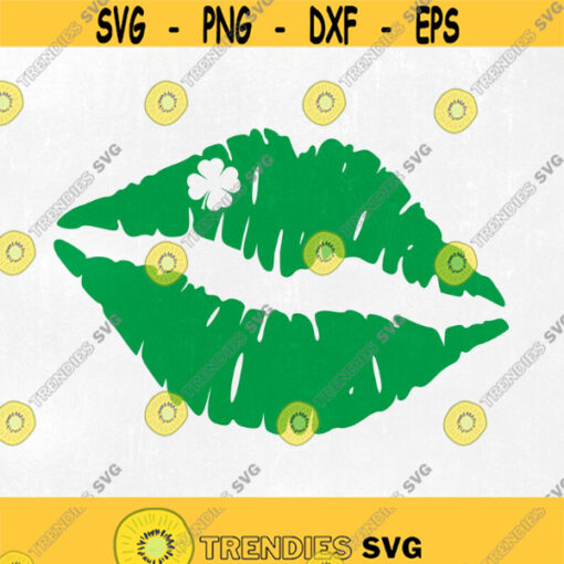 St patricks day svg Distressed Kiss svg Lips Kiss SVG Circut St patricks day shirt svg png jpg eps dxf studio.3. Instant download. Design 192
