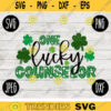 St. Patricks Day SVG One Lucky Counselor svg png jpeg dxf Commercial Cut File Teacher Appreciation Cute Holiday School Team 1054