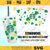 St. Patricks Day Sign Starbucks SVG Lucky Shamrock Cold Cup Saint Patricks Day Svg Irish Themed Starbucks Cricut DIY Instant Download 526