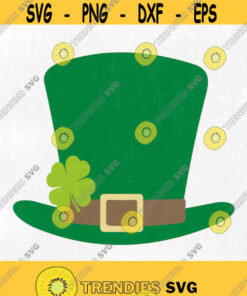 St.Patricks day SVG Leprechaun hat Silhouette Cut Files Cricut Cut Files STP11 Personal and Commercial Use. Instant download. Design 184