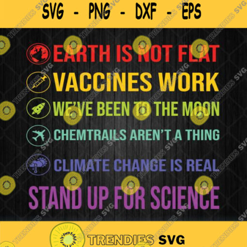 Stand Up For Science Svg Png Dxf Eps