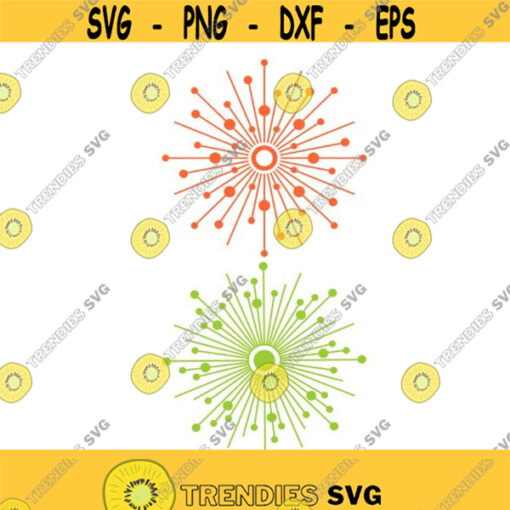Star Burst Accents Dots Cuttable Design SVG PNG DXF eps Designs Cameo File Silhouette Design 1280