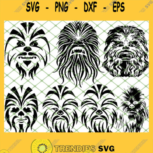 Star Wars Chewbacca Mandala SVG PNG DXF EPS 1