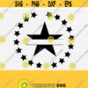 Star Wreath Svg for Cricut Vector Clipart Silhouette Star SVG Bundle For Monogram Wedding Card Decor Home Sign Svg Instant Download Design 884
