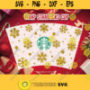 Starbucks Cup SVG Snowflake Christmas Starbuck Cold Cup SVG DIY Venti Cold Cup. Download Winter Theme Decal for Cricut 368