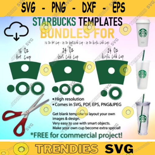 Starbucks SVG Starbucks Templates Svg Starbucks Cold Cup Starbucks Hot CupStarbuck Bundles SvgDIY SVG Full Wrap TemplateCommercial Use 2