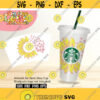 Starbucks cup Sunflower Autism awareness SVG Venti cup 24 oz wrap dxf png eps Acceptance Design 193
