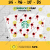Starbucks cup svg full wrap Gunshot Wounds for Starbucks Venti Cold Cup. SVG file for Cricut Silhouette Cut machine digital download 472