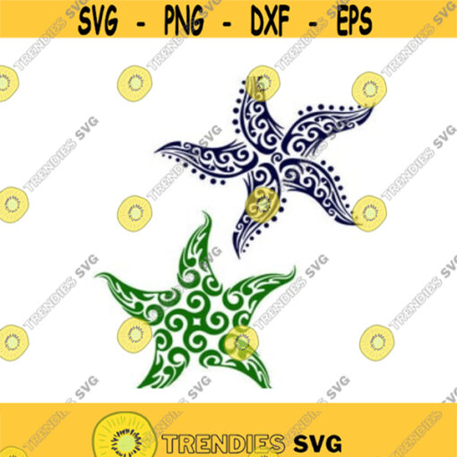 Starfish Ocean Cuttable Design SVG PNG DXF eps Designs Cameo File Silhouette Design 76
